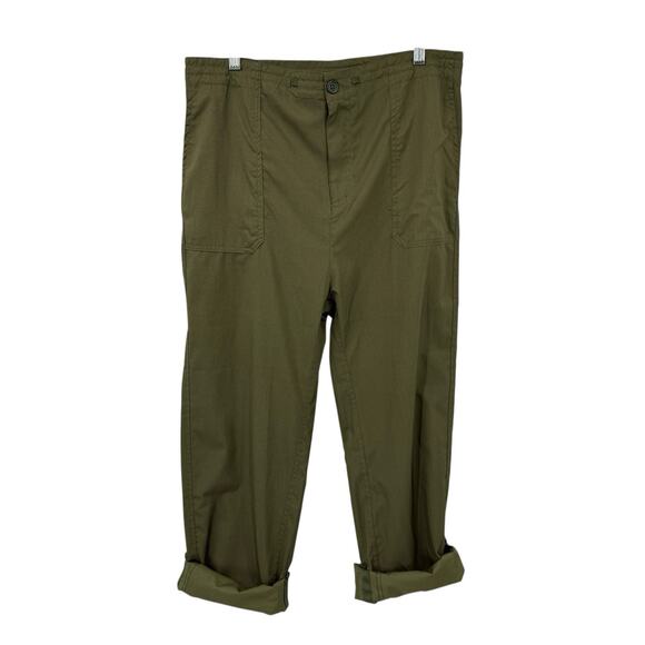 Ripskirt Hawaii Travel Pants size Large Olive Green Lightweight Adjustable - Picture 11 of 11